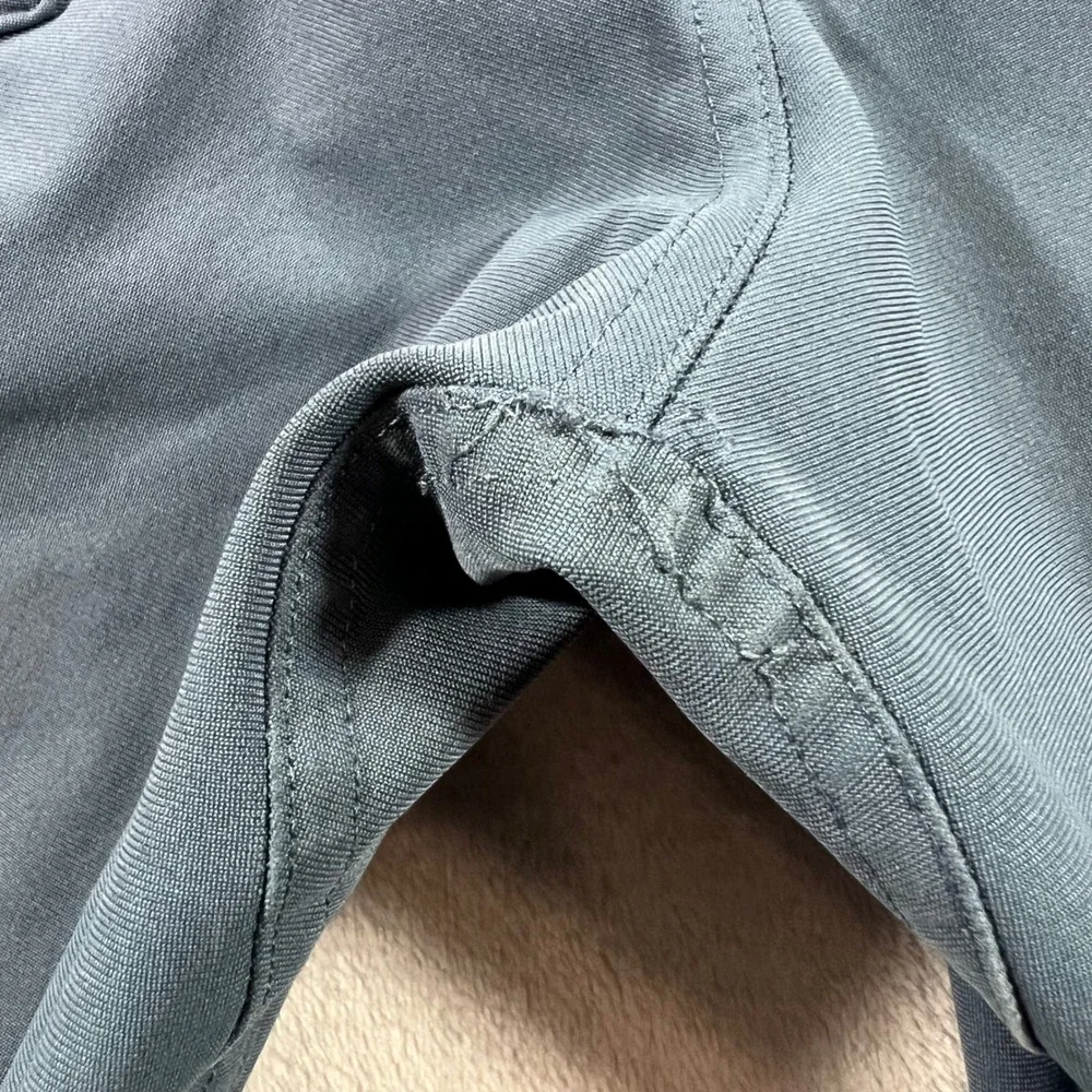 LULULEMON Commission Pant Slim Mens 32‎ Blue Gray Warpstreme Stretch Golf Office